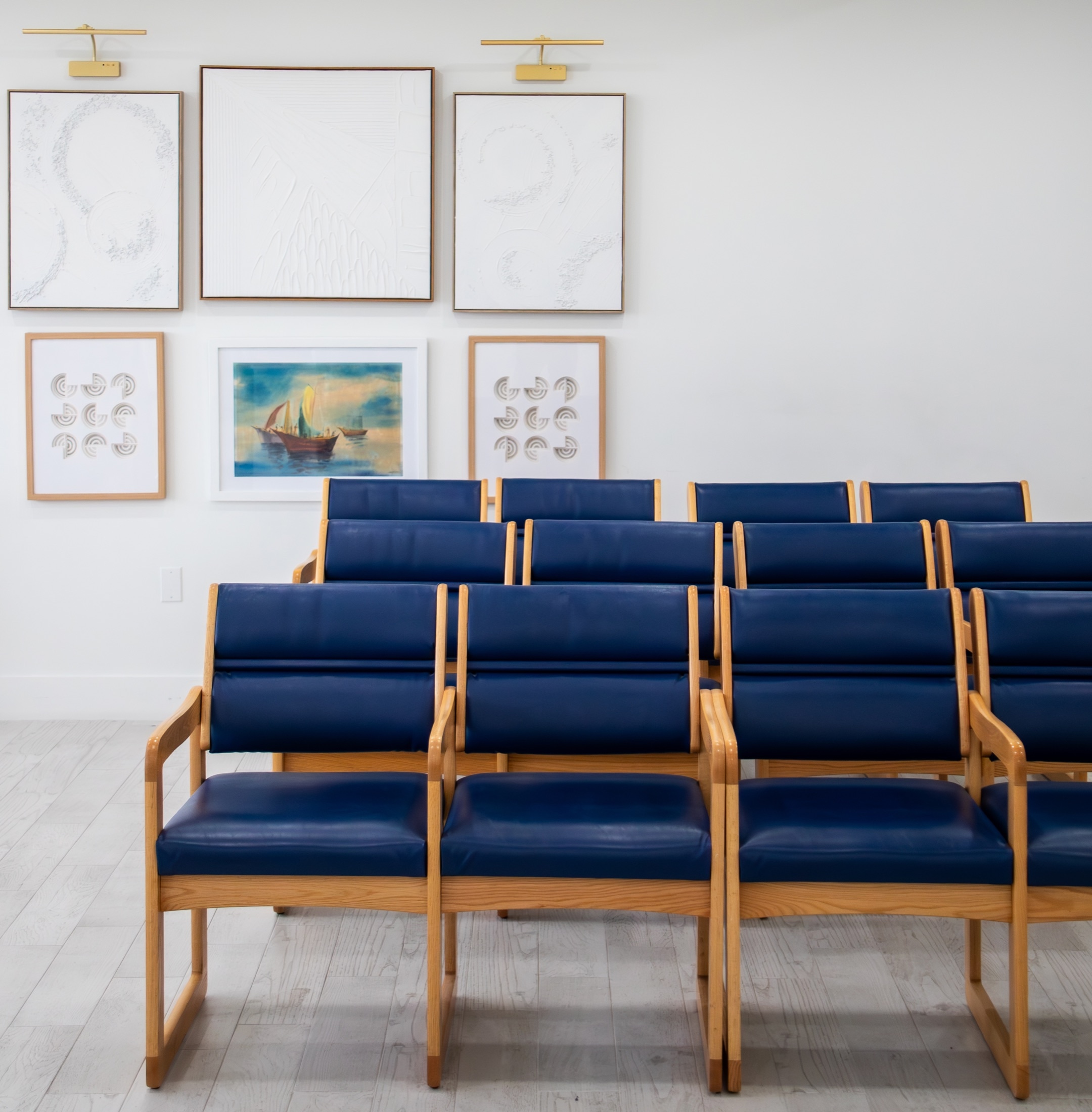 Neurology clinic team and patient care